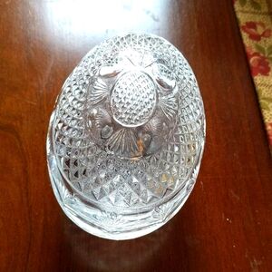 Avon Fostoria Lead Crystal Egg